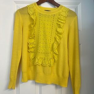 JCrew Yellow Long Sleeve Small